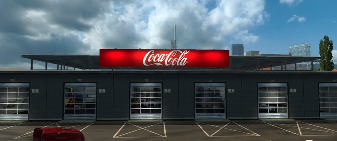 Sonstige Coca-Cola Big Garage Board v1.28 Eurotruck Simulator mod