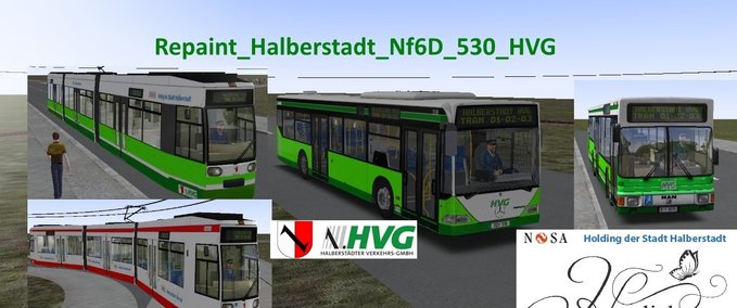 Bus Skins Repaint_Halberstadt_Nf6D-530 OMSI 2 mod