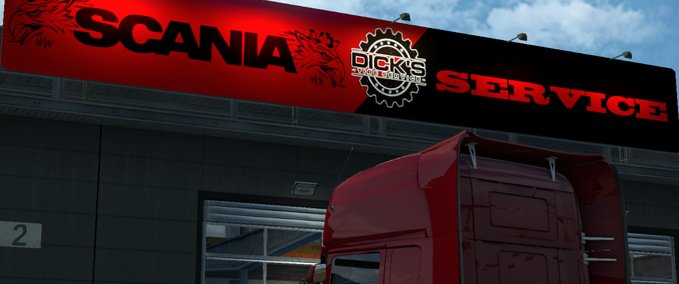 Sonstige Scania Service DICK'S Big Garage Eurotruck Simulator mod