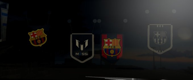 Sonstige FC Barcelona Pennants Pack Eurotruck Simulator mod
