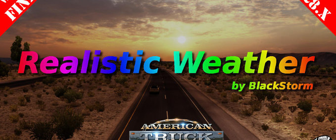 Mods REALISTIC WEATHER FOR ATS 1.28.X FINAL BY BLACKSTORM American Truck Simulator mod