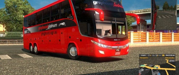 Scania Scania Marcopolo G7 + Greyhound Australia Skin Eurotruck Simulator mod