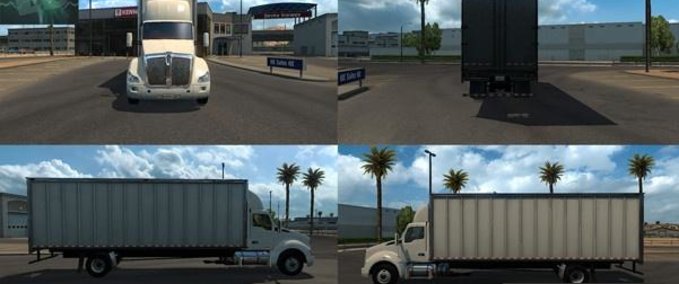 Trucks T680 BOX TRUCK American Truck Simulator mod