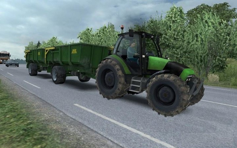 ETS2: Tractors with trailers in road traffic v 3.6 update auf 1.28 AI ...