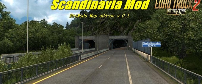 Maps Scandinavia Mod, ProMods 2.20 add-on  Eurotruck Simulator mod