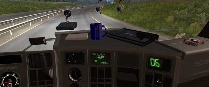 Sonstige Scania 143m (by Ekualizer) Inside Computer Eurotruck Simulator mod