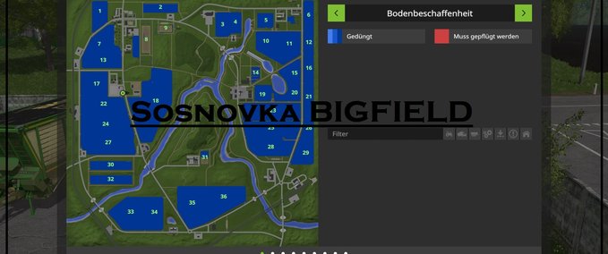 Maps SOSNOVKA-BIGFIELD+MODS Landwirtschafts Simulator mod