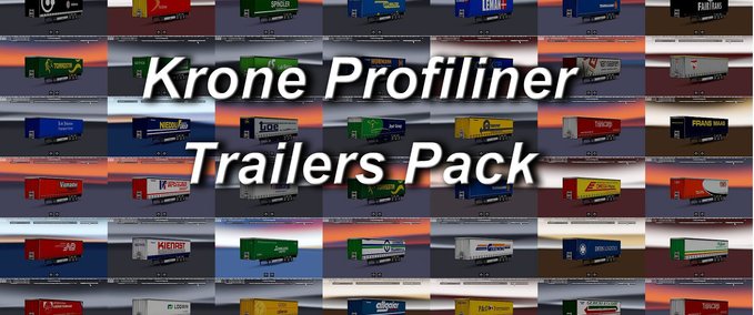 Trailer Krone Profiliner Anhänger Paket (1.28.x) Eurotruck Simulator mod
