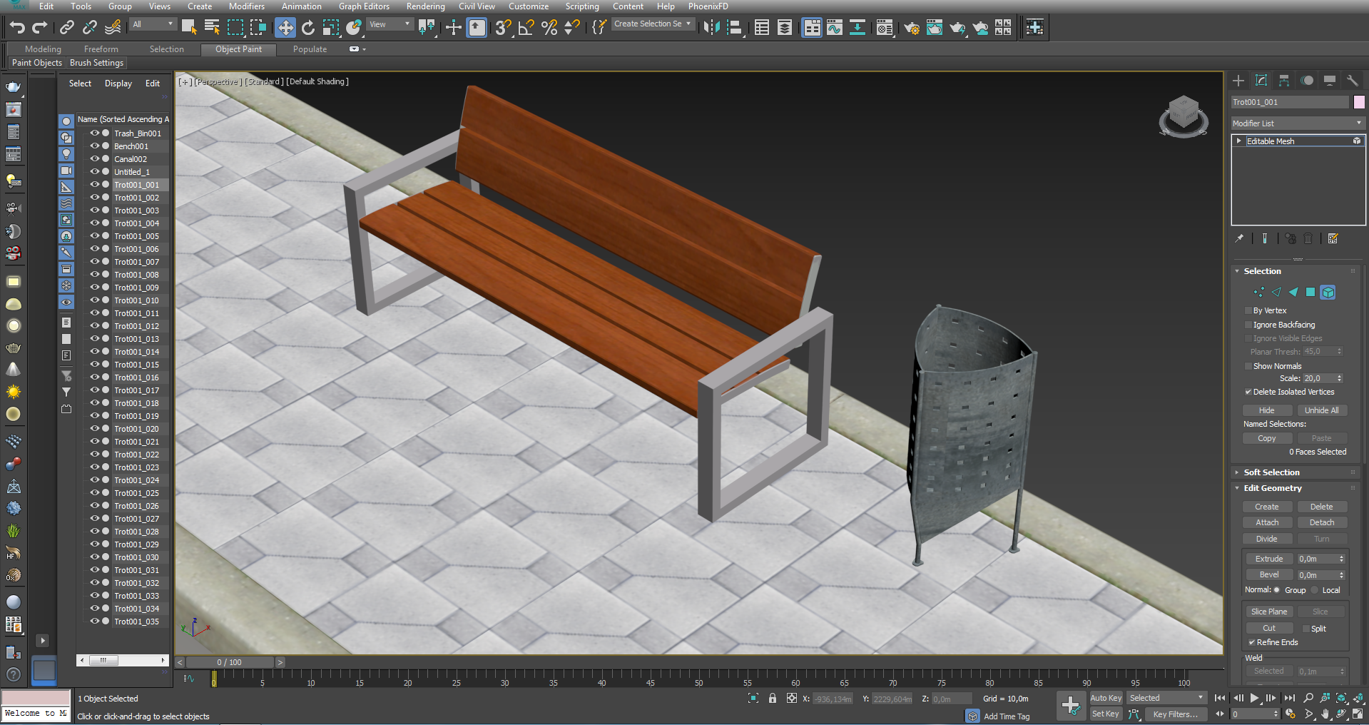 metal trash bin  - Thumbnail 1