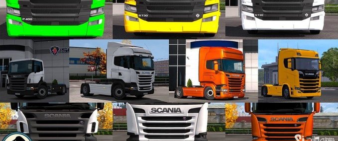 Scania Alle Scania LKWs in einem Paket (P,G,R,S) Eurotruck Simulator mod