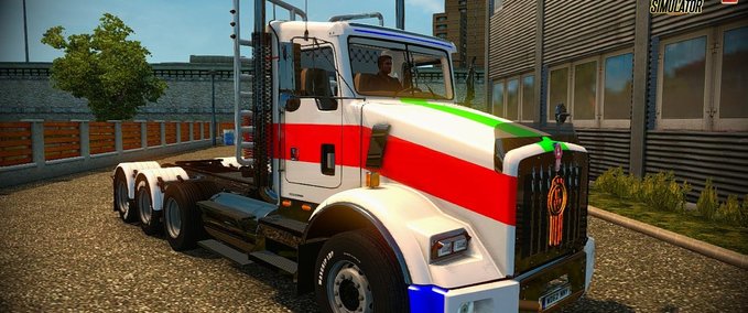 Trucks Kenworth T800 + Interieur + DLC v2.4 (1.28.x)  Eurotruck Simulator mod