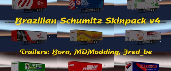 Trailer Brasilianisches Anhängerpaket Schumitz (1.28.x) Eurotruck Simulator mod
