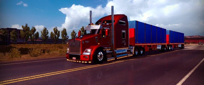 Trailer Anhänger "FULL PLANAS"  American Truck Simulator mod
