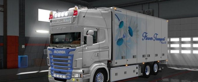 Scania Scania RS Tandem Wigmore VTC (Flowers) Eurotruck Simulator mod