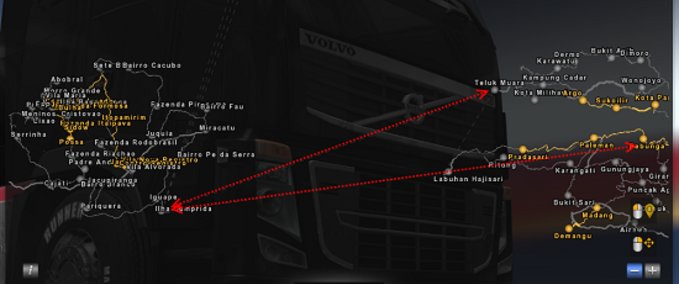 Maps Neue Fährverbindung zwischen Eldorado 1.6.9 und PJ Indo 2.2 (1.28.x) Eurotruck Simulator mod