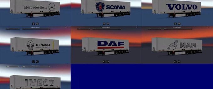 Trailer Anhänger Paket von LKW Firmen (1.28.x) Eurotruck Simulator mod