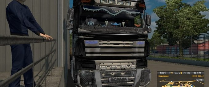 Trucks Hybrid DAF XF 105 und Scania V8 MP [1.28.x] Eurotruck Simulator mod