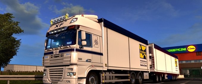 Trailer Kraker Tandem Addon für 50k DAF & RJL Scania v1.1 (1.28.x) Eurotruck Simulator mod