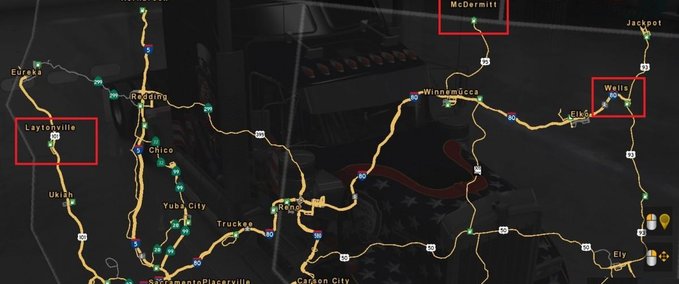 Maps CITIES EXPANSION  American Truck Simulator mod