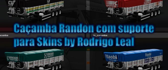 Trailer Anhängerpaket "Caçamba Randon Longa" (1.28.x) Eurotruck Simulator mod