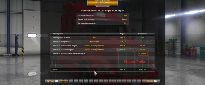 Mods FAST LEVEL & MORE XP FOR ATS (1.29.X) American Truck Simulator mod