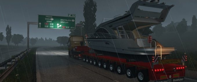 Trailer Addon für Faymonville Heavy Pack V3 Eurotruck Simulator mod