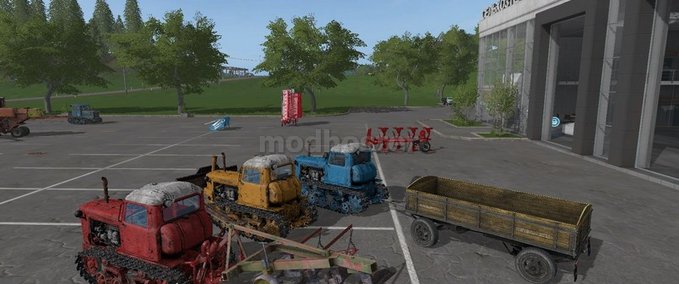 Sonstige Traktoren DT-75 Kasachstan & Leveller Landwirtschafts Simulator mod