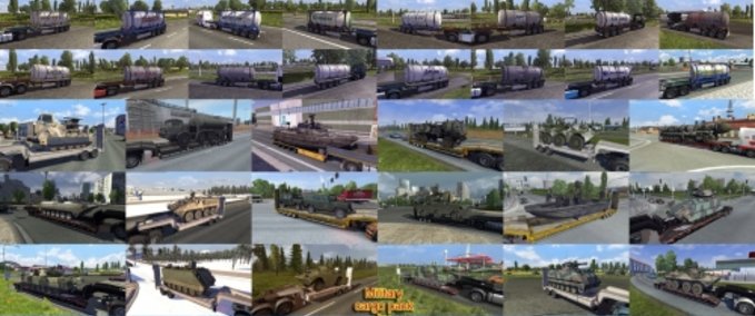 Trailer Addons for the Trailers v5.8 & Military Cargo Packs v2.4 from Jazzycat Eurotruck Simulator mod