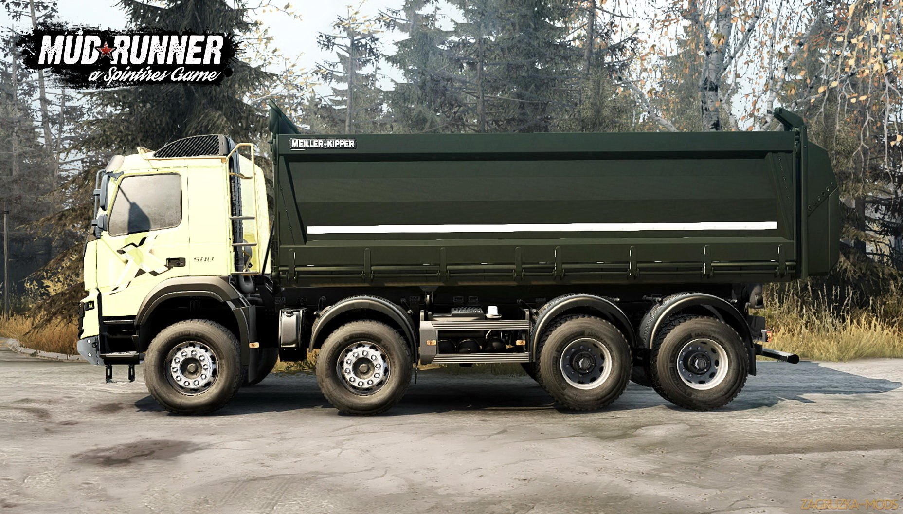 Volvo FMX 2014 Dump Truck v1.0 (v26.10.17) for Spin Tires: MudRunner - Thumbnail 1