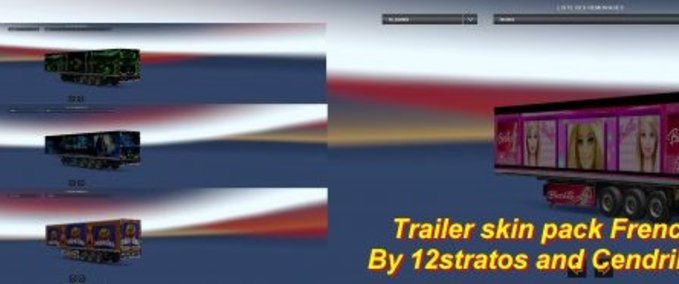 Trailer Anhängerpaket #3 "French" (1.28.x) Eurotruck Simulator mod