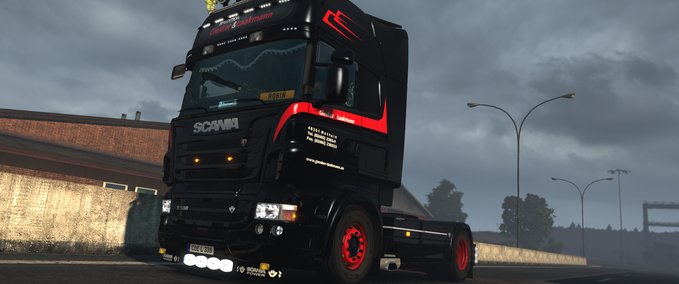 Skins Spedition Giesker & Laakmann Scania by RJL *BLACK BEAUTY* Eurotruck Simulator mod