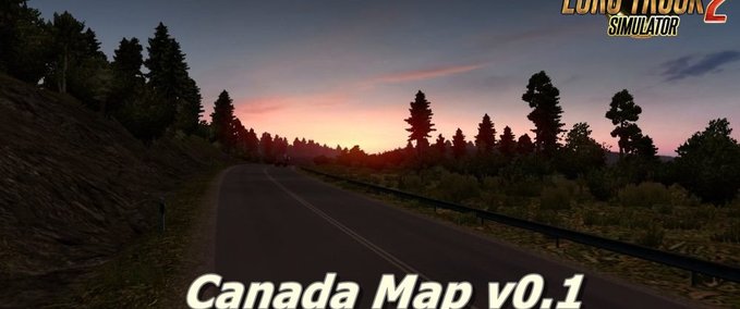 Maps Karte von Kanada (1.28.x) Eurotruck Simulator mod