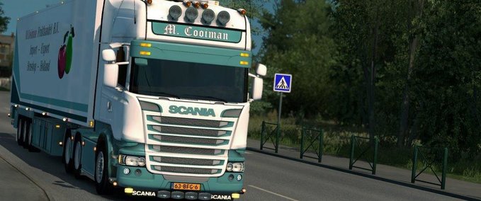 Scania SCANIA M.COOIMAN + Anhänger (1.28.X) Eurotruck Simulator mod