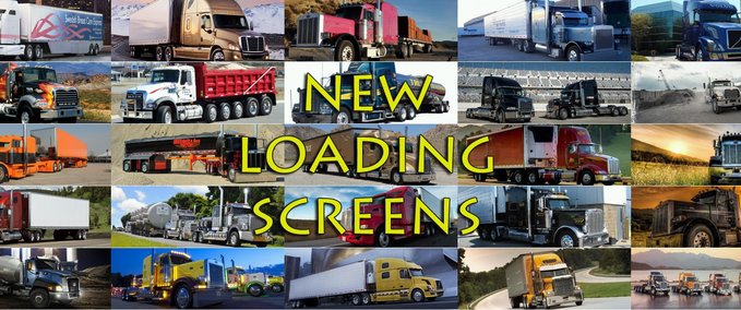 Mods 50 NEUE LOADING SCREENS American Truck Simulator mod