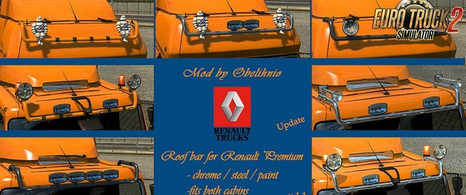 Sonstige Roofbar für Renault Premiumvon Obelihnio (1.30.x) Eurotruck Simulator mod