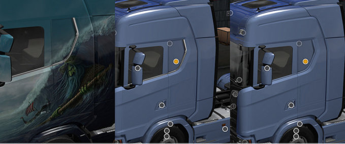 Sonstige Window paint für Scania Next Gen R & S (1.30.x) Eurotruck Simulator mod