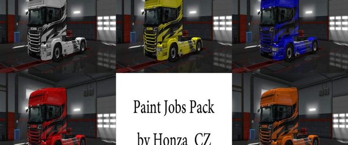 Skins Paint Job Paket für Scania R & S (1.30.x) Eurotruck Simulator mod