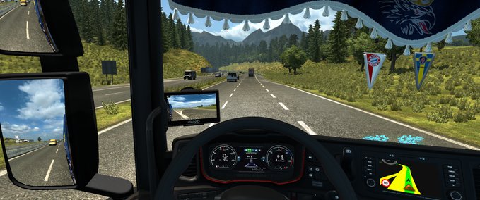Reverse camera for New Scania R and S Mod Image