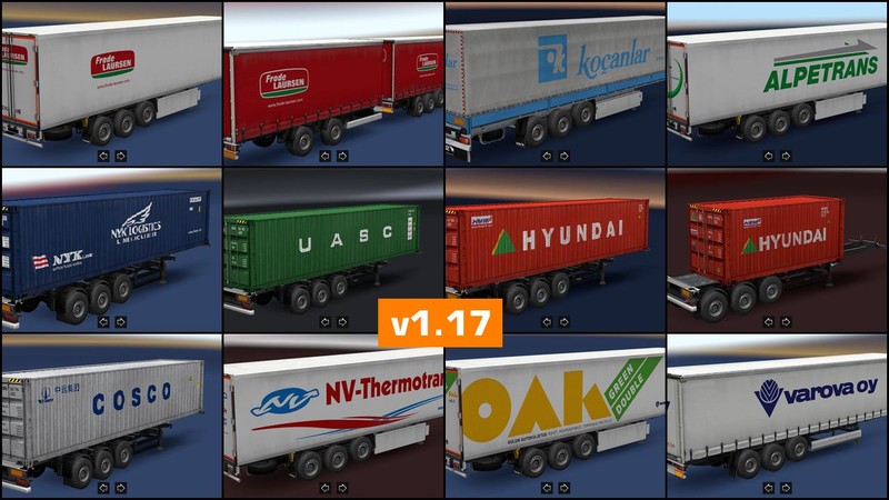 ets 2 Anhängerpaket von SiSL v 1 20 Trailer Mod für Eurotruck