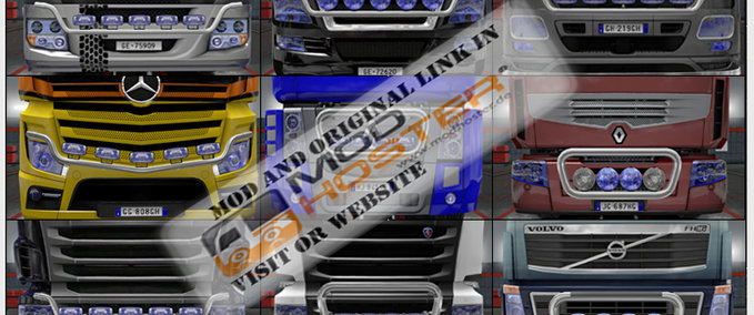 Sonstige Headlights Xenon Realistic by Rockeropasiempre 2.0 Eurotruck Simulator mod