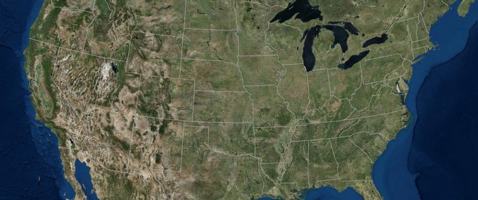 Maps Hintergrundkarte American Truck Simulator mod
