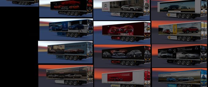 Trailer Anhängerpaket "Pub Cars" (1.28 - 1.30) Eurotruck Simulator mod