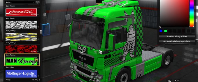 Skins MAN Trucks und identische Trailer Skin Pack Eurotruck Simulator mod