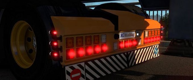 Sonstige Hintere Stoßstange mit Rückleuchten für SCANIA NEXT GEN Eurotruck Simulator mod