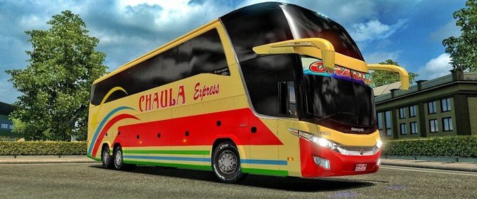 Skins Tanzania Buses Skins for Marcopolo G7 Eurotruck Simulator mod