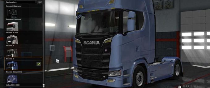 Sonstige Gelbe Scheinwerfer für Scania Next Gen Eurotruck Simulator mod