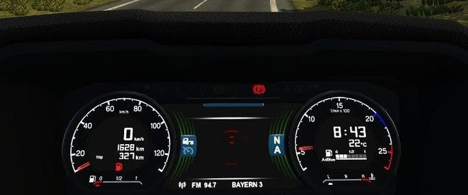 Interieurs Scania S New Gen dashboard computer Eurotruck Simulator mod