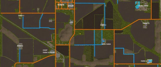 4fach Maps Mills County By Blueweb Landwirtschafts Simulator mod