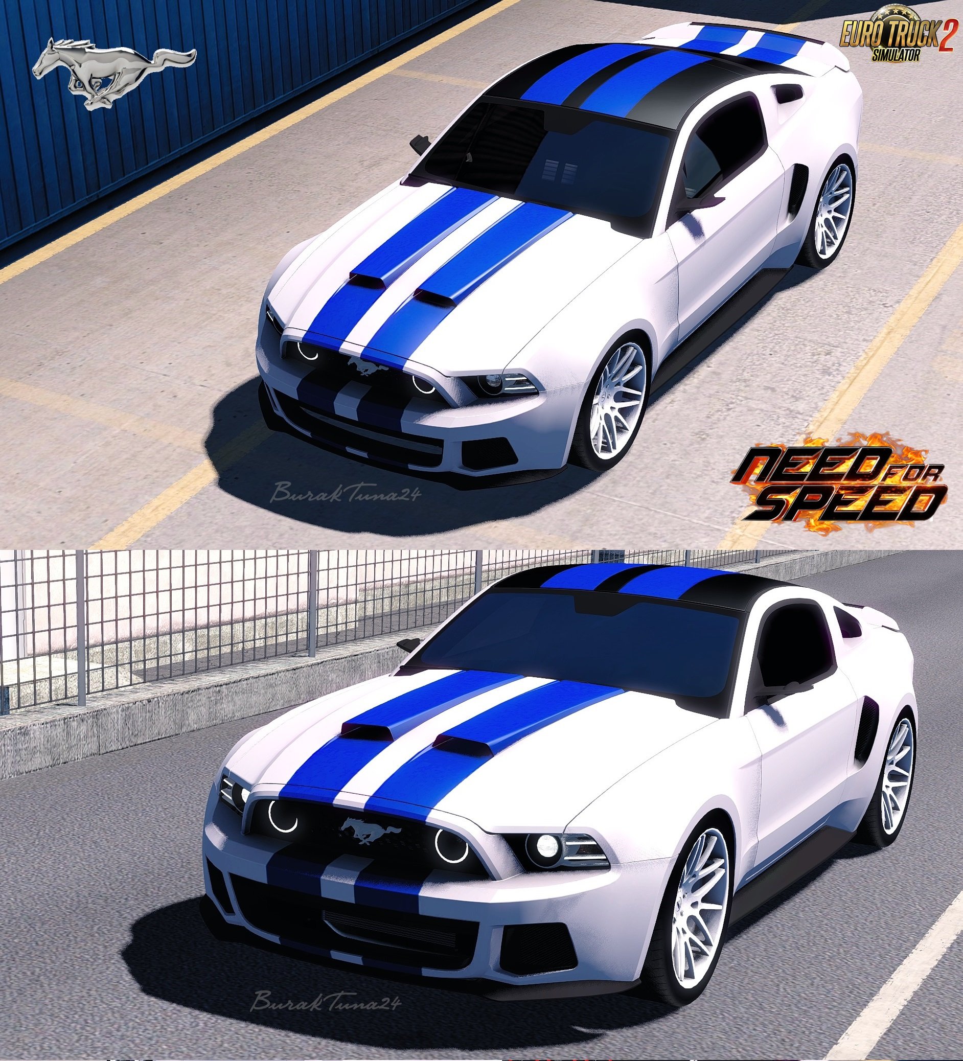 Ford Mustang NfS + Interior v1.0 by BurakTuna24 (1.30.x)