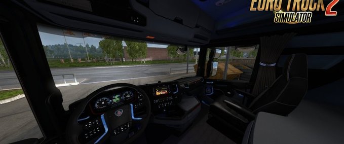 Interieurs Scania S 2016 Interior (REDBLUE) Eurotruck Simulator mod